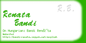 renata bandi business card